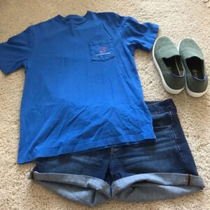 Vineyard Vines Bass Blue Coral Blue T-shirt